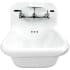 Nantucket Sinks NSVC16WWCPFCT - 16 1/2 Inch Fireclay Wallmount Bathroom Sink with 6 1/4 Inch Bowl Depth