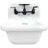 Nantucket Sinks NSVC16WWMBFCT - 16 1/2 Inch Fireclay Wallmount Bathroom Sink with 6 1/4 Inch Bowl Depth