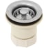 Nantucket Sinks NS403SS - Premium Kitchen Sink Drain with Stainless Steel Construction for 2 Inch Drain Opening