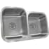 Nantucket Sinks Quidnet Collection NS604018 - 31 1/2 Inch Undermount Double Bowl Sink Angled View
