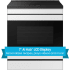 Samsung BESPOKE NSI6DB990012 - 30 Inch Slide-In Induction Smart Range with 7 Inch AI Hub™ LCD Display