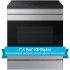 Samsung BESPOKE NSI6DG9900SR - 30 Inch Slide-In Induction Smart Range with 7 Inch AI Hub™ LCD Display