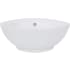 Nantucket Sinks NSV218 - 17 Inch Diameter Bathroom Vessel Sink with Glossy White Porcelain Enamel Finish