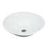 Nantucket Sinks Brant Point Collection NSV222 - 17 Inch Diameter Bathroom Vessel Sink with 5 Inch Bowl Depth