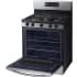 Samsung NX58K3310SS - The large interior can easily accommodate a big roast, multiple casserole dishes or several racks of cookies.
