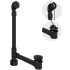 Rohl K-50 Series K50BK - Freestanding Bathtub Drain Kit For Above-Floor Installation Box in Black