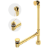 Rohl K-50 Series K50PB - Freestanding Bathtub Drain Kit For Above-Floor Installation Box in Polished Brass