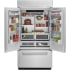 KitchenAid KBFN502ESS - 42 Inch Built-In French Door Refrigerator Stainless Steel Control Panel