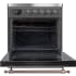 Ilve Majestic II Collection UMI30NE3BGB - Majestic II 30 Inch Electric Freestanding Range in Blue Grey with Bronze Trim