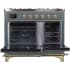Ilve Majestic II Collection UMD10FDNS3BGGLP - 40 Inch Blue Grey Natural Gas Freestanding Range