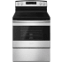 Amana AER6603SFS - 30 Inch Electric Range in Black-on-Stainless from Amana