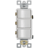 Broan NuTone Series P3RW - 3-Rocker Switch in White