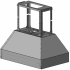 Trade-Wind P7200 Series P7248ISL - 48 Inch P7200 Pyramid Island-Style Series Barbecue Grill Hood (Blower Sold Separately)
