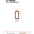 XO XOU15WGOR - Panel Ready Overlay Dimensions