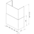 Trade-Wind P7200 Series PDC7272 - 2 Piece Ceiling Duct Cover Extension For Pyramid Style - 10 to 12 Foot