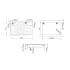 Smeg Classic Design PGFU36X2 - 36 Inch Gas Cooktop in Dimensions Guide View