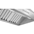 Thermador Professional Series PH36HWS - 36 Inch Wall Mount Range Hood with 4-Speed in Bottom View