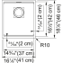 Franke Peak Series PKG11014MBK - Dimensions