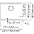 Franke Peak Series PKG11020MBK - Dimensions