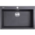 Nantucket Sinks Plymouth Collection PR3020DMBL - 30 Inch Dual Mount Granite Composite Kitchen Sink with Dual Mount Design