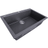 Nantucket Sinks Plymouth Collection PR3020DMBL - 30 Inch Dual Mount Granite Composite Kitchen Sink Angled View