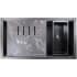 Nantucket Sinks PR3419NBLUM - Undermount Workstation Granite Composite