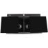 Nantucket Sinks Plymouth Collection PR3420PSBL - 34 Inch Top Mount Double Bowl Kitchen Sink with 2 Fliptop Drains