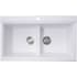 Nantucket Sinks Plymouth Collection PR3420PSW - 34 Inch Top Mount Double Bowl Kitchen Sink with 2 Drain Flip Top