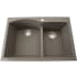 Nantucket Sinks Plymouth Collection PR6040TR - 33 Inch Dualmount Double Bowl Kitchen Sink with 9 1/4 Inch Bowl Depth