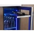 Zephyr PRESRV PRB15C01CG - 15 Inch Freestanding/Built-In Single Zone Beverage Center in Full-Extension Black Wood Rack w/ Stainless Trim View