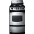 Summit PRO200SS - 20" Gas Range with 4 Open Burners and 2.4 cu. ft. 2-Rack Oven