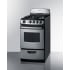 Summit PRO200SS - Stainless Steel Finish - Door, broiler, backguard, control panel, and handle feature a stainless steel finish for a professional look.