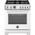 Bertazzoni Professional Series PRO304BFEPBITLP - 30 Inch Freestanding Dual Fuel Range in Front View