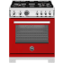 Bertazzoni Professional Series PRO304BFEPROTLP - 30 Inch Freestanding Dual Fuel Range in Front View