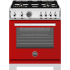 Bertazzoni Professional Series PRO304BFGMROTLP - 30 Inch Freestanding Counter Depth Gas Range
