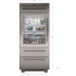 Sub-Zero PRO3650ALH - 36 Inch Built-In Bottom Freezer Smart Refrigerator in Dimensions Guide View