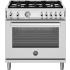 Bertazzoni Professional Series PRO365DFMXV - 36 Inch Freestanding Dual Fuel Range in Front View