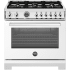 Bertazzoni Professional Series PRO366BCFEPBITLP - 36 Inch Freestanding Dual Fuel Range in Front View