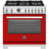 Bertazzoni Professional Series PRO366BCFEPROTLP - 36 Inch Freestanding Dual Fuel Range in Front View