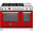 Bertazzoni Professional Series PRO486BTFEPROTLP - 48 Inch Freestanding Dual Fuel Range in Front View