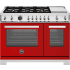 Bertazzoni Professional Series PRO486BTFGMROTLP - 48 Inch Freestanding Gas Range in Front View