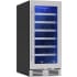 Zephyr PRESRV PRW15C01CG - 15 Inch Freestanding/Built-In Single Zone Wine Cooler in Angled View