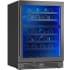 Zephyr PRESRV PRW24C02CBSG - 24 Inch Undercounter Dual Zone Wine Cooler in Angled View