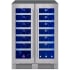 Zephyr PRESRV PRW24C32CG - 24 Inch Undercounter French Door Dual Zone Wine Cooler in Front View