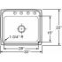 Elkay Pacemaker Collection PSRS33224 - Product Drawing
