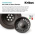 Kraus PST1BR - Kitchen Sink Strainer Durable ABS Plastic