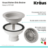 Kraus PST1GR - Kitchen Sink Strainer Features