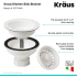Kraus PST1WH - Kitchen Sink Strainer Features