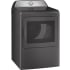 GE Profile PTD60EBPRDG - 27 Inch Electric Dryer 3/4 View