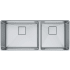 Franke Pescara Series PTX16040 - Undermount Double Bowl Kitchen Sink with Patented Integrated Ledge System